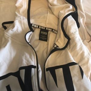 pink victoria secret zip up